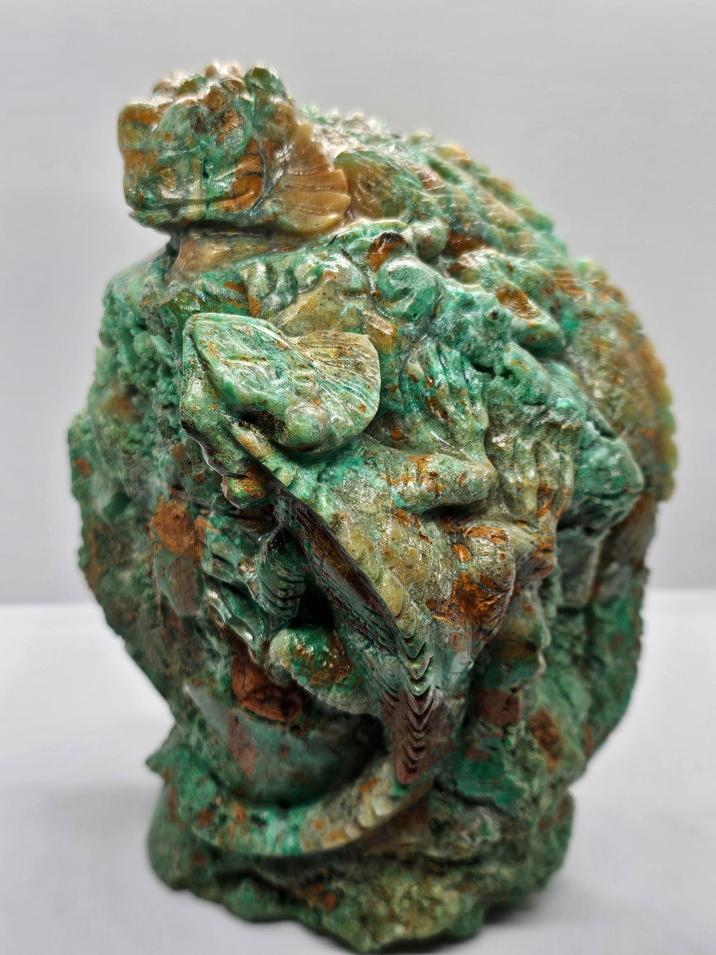 Chrysocolla Lizard Carving